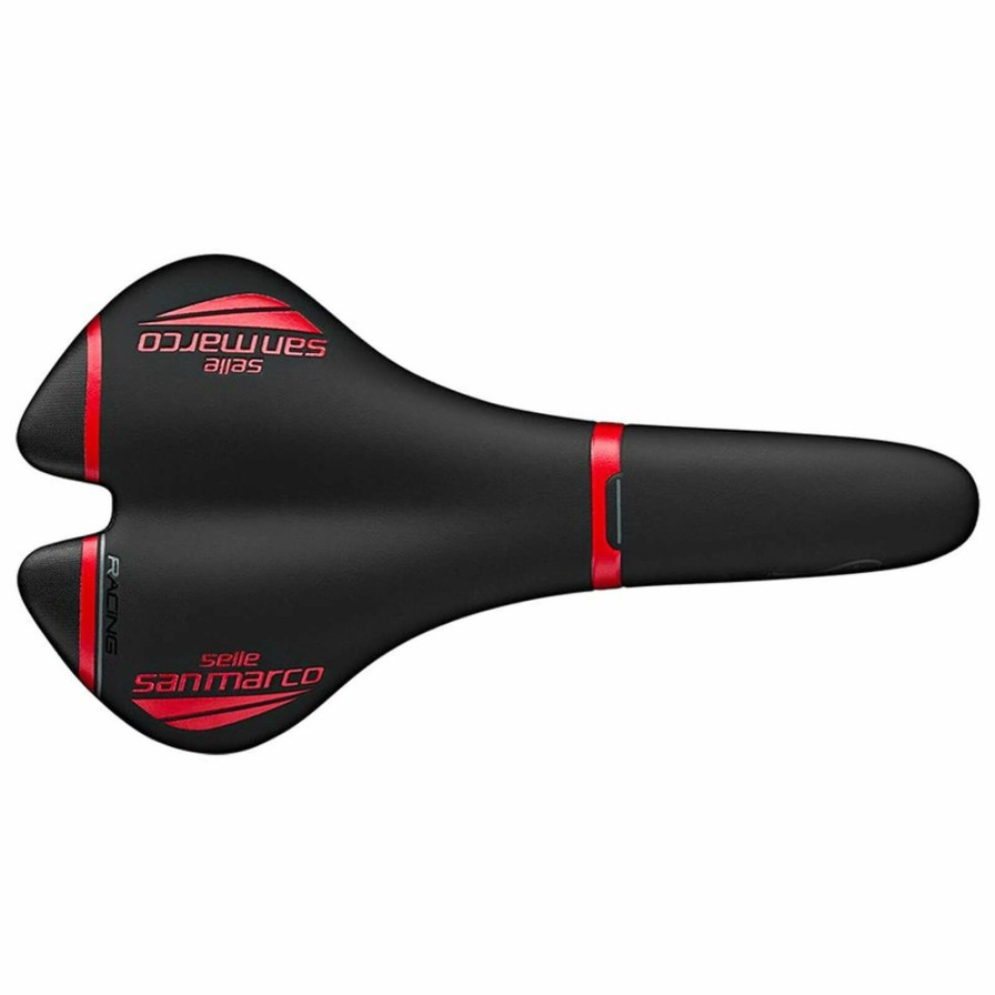 Components * | Flash Sale Selle San Marco Aspide Full-Fit Racing Saddle Black/Red