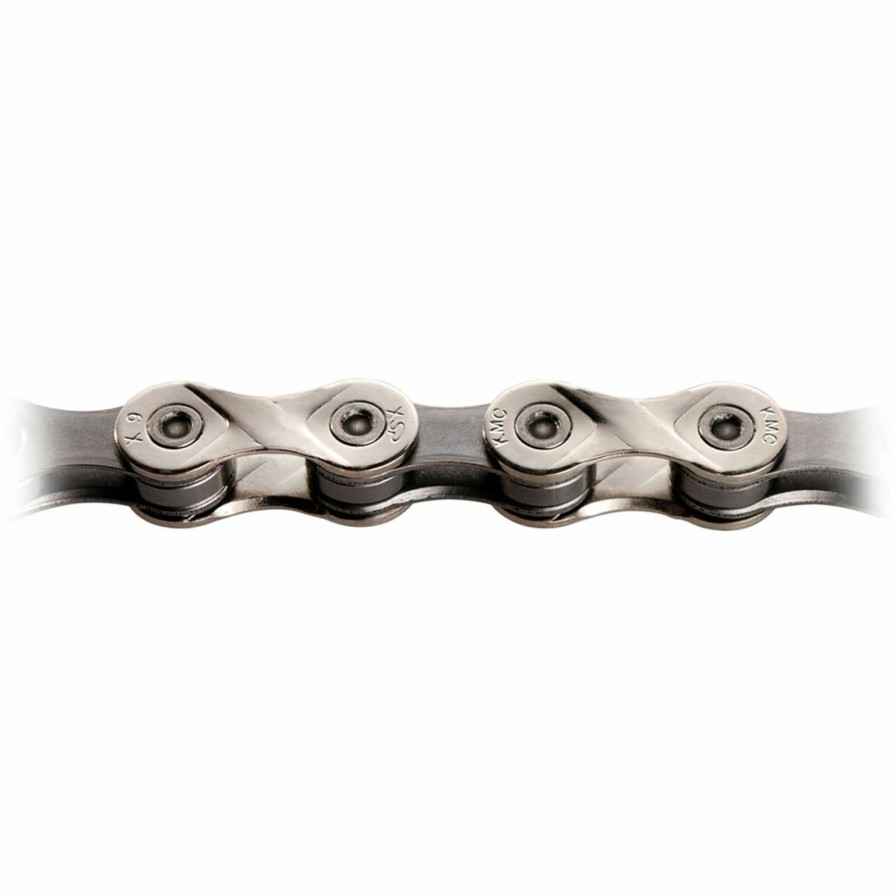 Components * | Excellent Kmc X9 Silver/Grey 9 Speed Chain