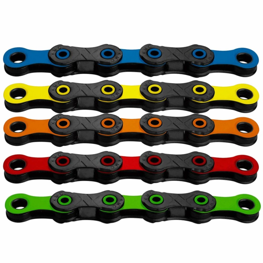 Components * | Large Choice Kmc Dlc 12 Speed Chain Black/Green