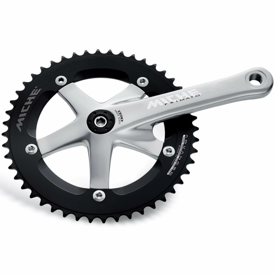 Components * | Sale Miche Primato Advanced Track Chainset Silver