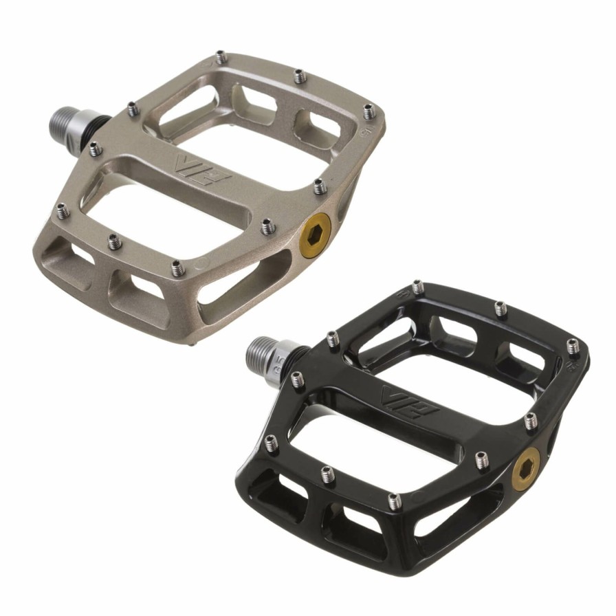 Components * | Reliable Quality Dmr V12 Magnesium Flat Pedal 9/16 Black