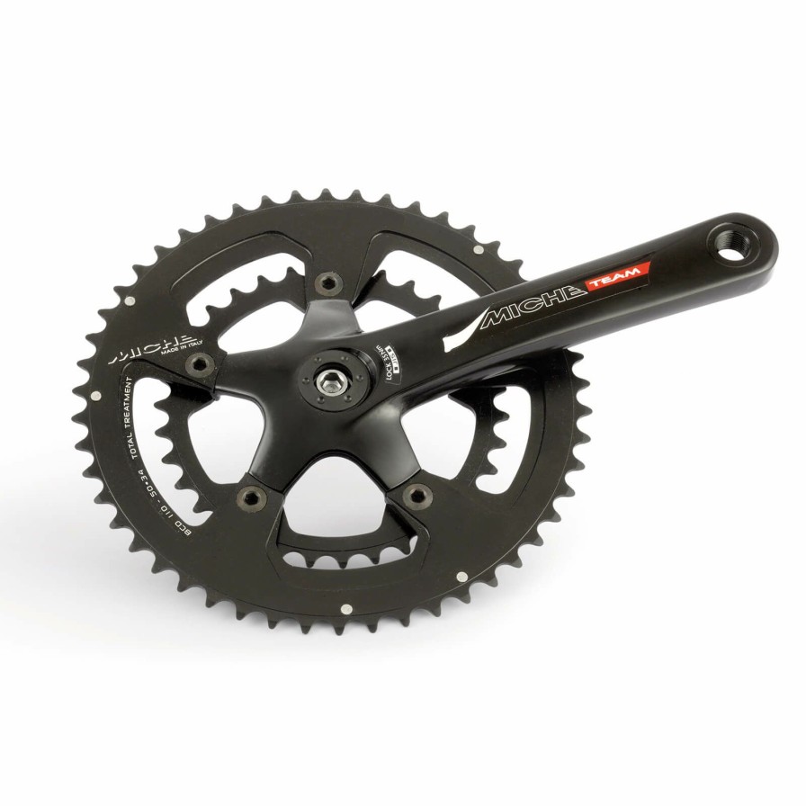 Components * | Flash Sale Miche Team Cpt 9/10X Chainset Black